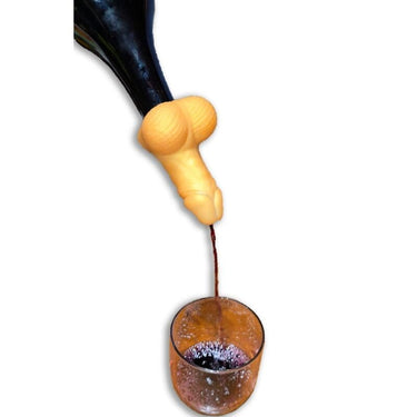 Decanter Divertente Pene Dorato per Addio al Celibato e Party Elegante